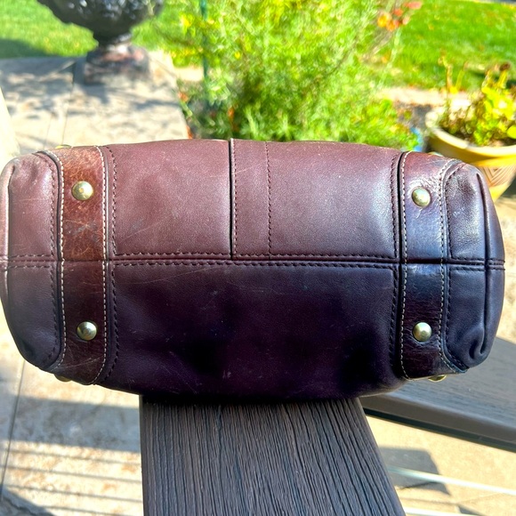 Coach Carly Hobo Brown Nappa Leather Large Shoulder Bag Purse 10615 - Picture 5 of 7